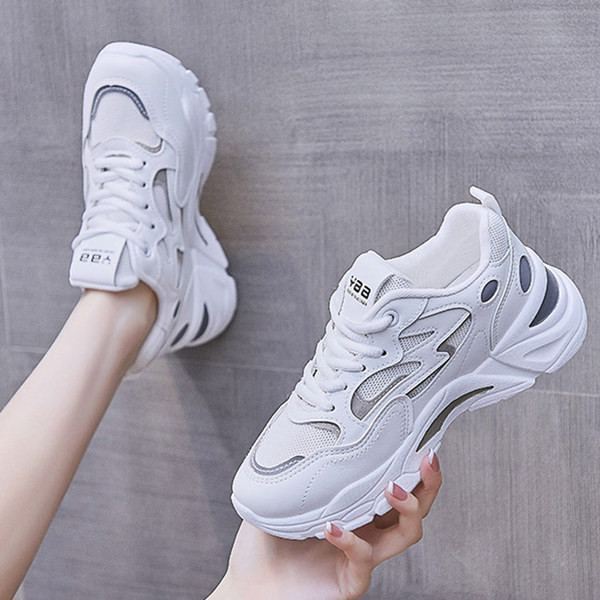 Ženske tenisice sa vezicama i ravnim đonom - tri boje