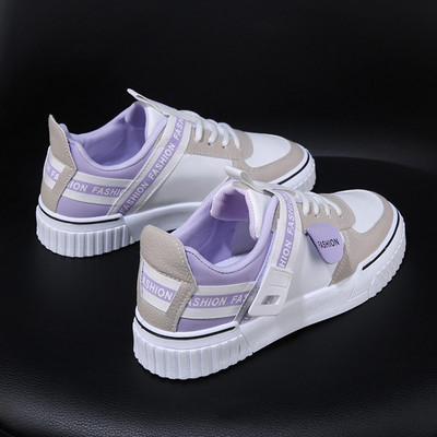 Adidasi moderni de dama colorati cu talpa plata