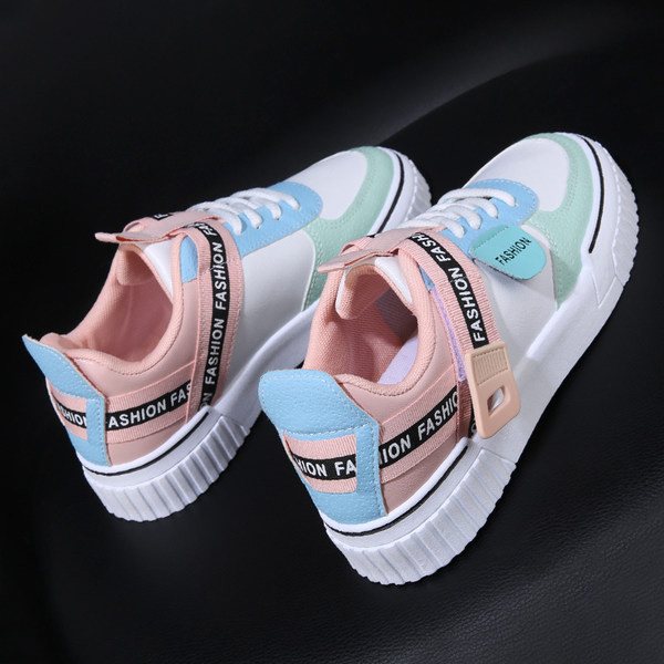 Adidasi moderni de dama colorati cu talpa plata