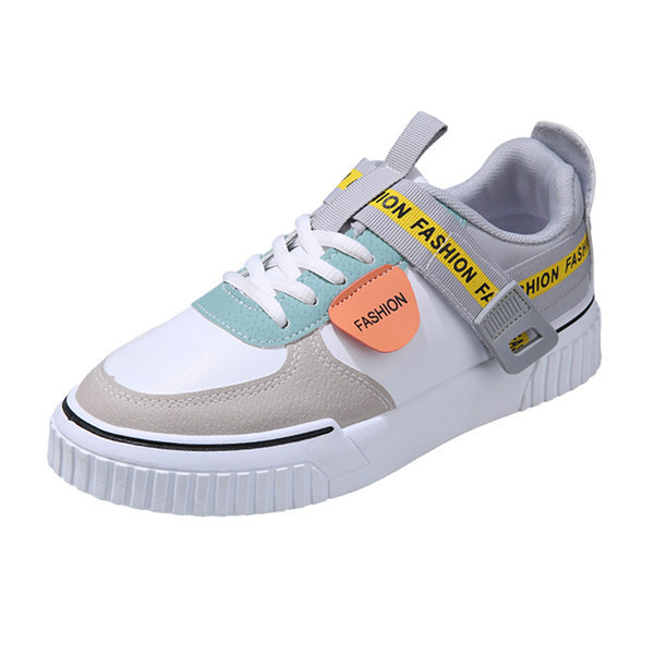 Adidasi moderni de dama colorati cu talpa plata