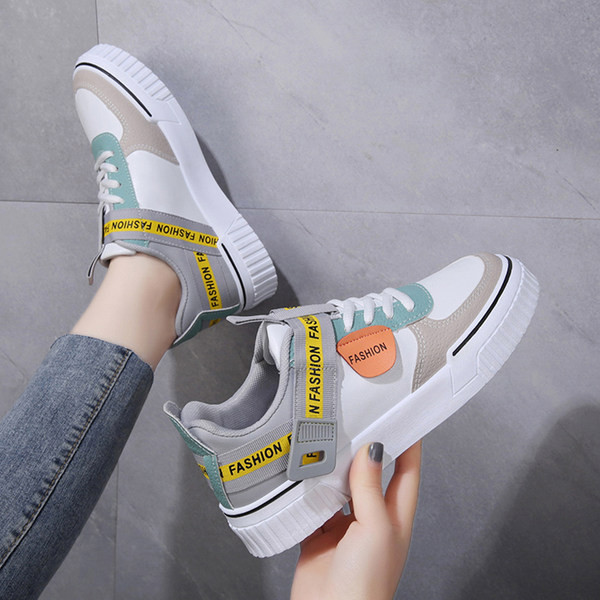 Adidasi moderni de dama colorati cu talpa plata