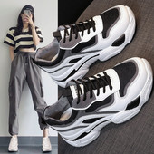 Adidasi moderni de dama cu captuseala moale in doua culori