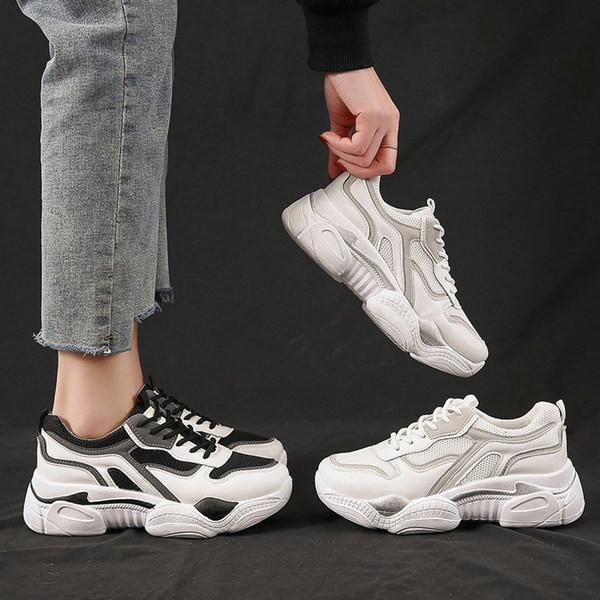 Adidasi moderni de dama cu captuseala moale in doua culori