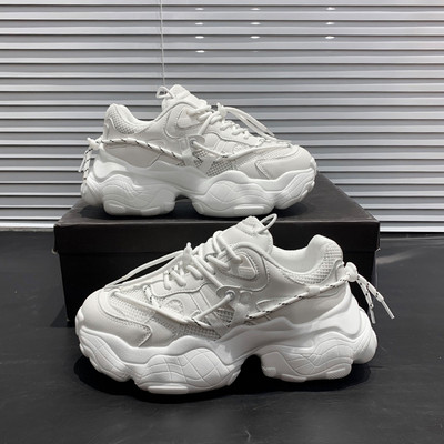 Tenisi dama model uni cu sireturi in doua culori