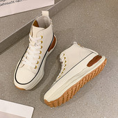 Tenisi de damă eleganti din piele artificială, cu șireturi și talpă plată