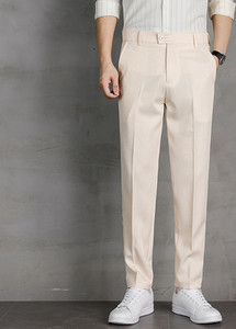 Pantaloni barbatesti la moda cu buzunare si talie standard