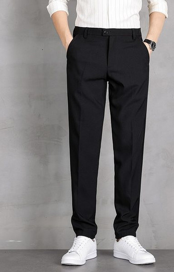Модерен мъжки панталон с джобове и стандартна талия