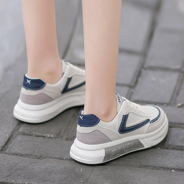 Adidași casual cu talpă plată din piele ecologică pentru femei