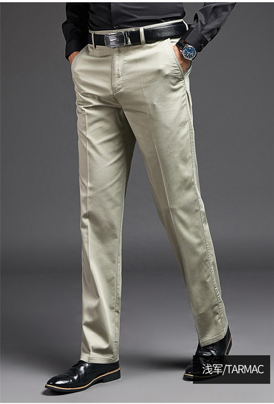 Pantaloni barbati moderni cu buzunare - model drept