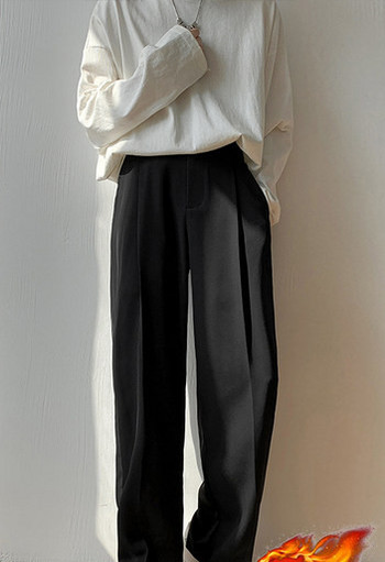 Широк модел мъжки панталон със стандартна талия