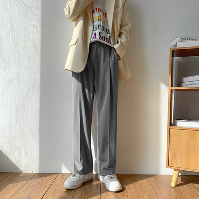 Model larg de pantaloni barbatesti cu talie standard