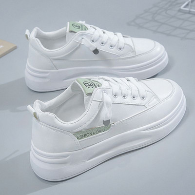 Tenisi cu cravate in alb