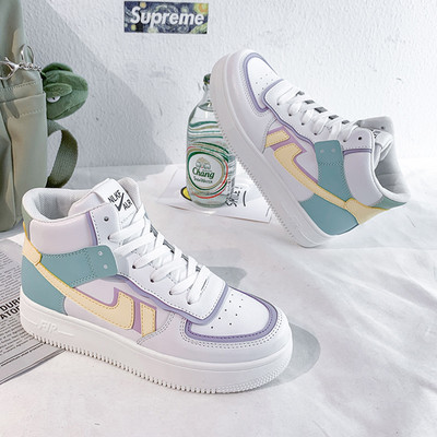 Γυναικεία sneakers από οικολογικό δέρμα με κορδόνια - σε τρία χρώματα