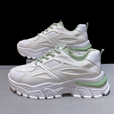 Adidasi eleganti de dama in trei culori cu talpa plata