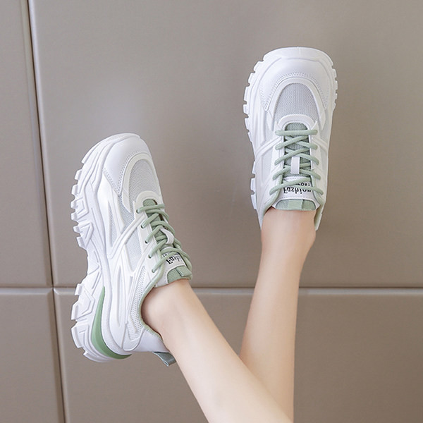 Adidasi eleganti de dama in trei culori cu talpa plata