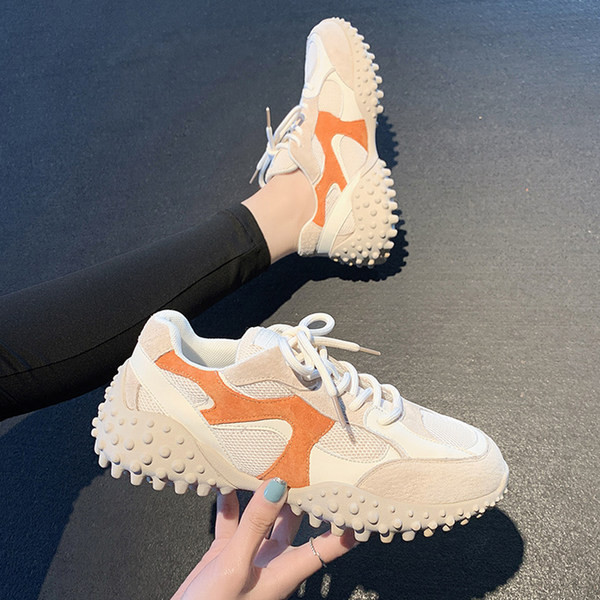 Adidași moderni de damă cu șireturi - două culori