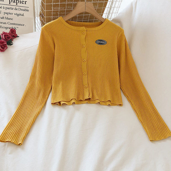 Bluză de damă modernă cu nasturi și mâneci lungi