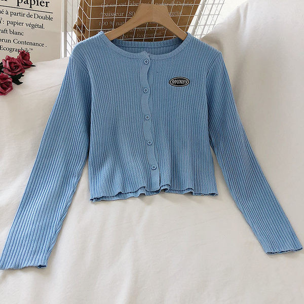 Bluză de damă modernă cu nasturi și mâneci lungi