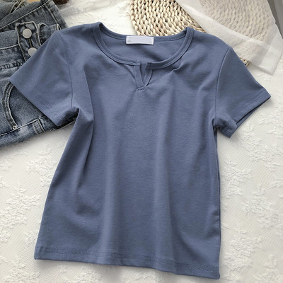 Casual μπλουζάκι με κοντό μανίκι για γυναίκες