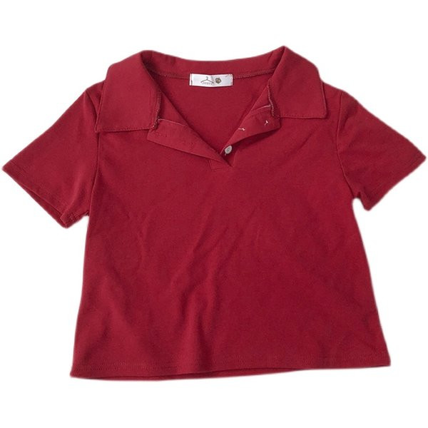 Bluză lată cu guler și nasturi clasici