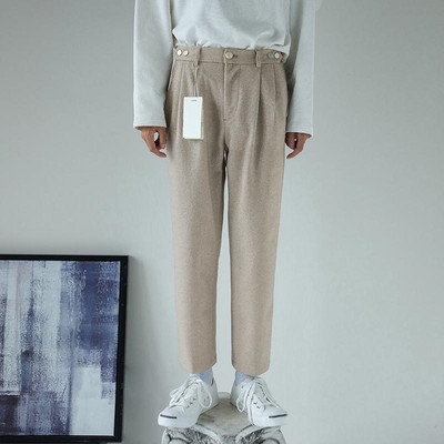 Ανδρικό παντελόνι με κουμπιά - μήκους 9/10