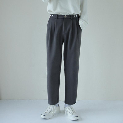 Ανδρικό παντελόνι με κουμπιά - μήκους 9/10