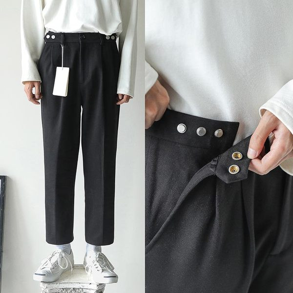 Ανδρικό παντελόνι με κουμπιά - μήκους 9/10