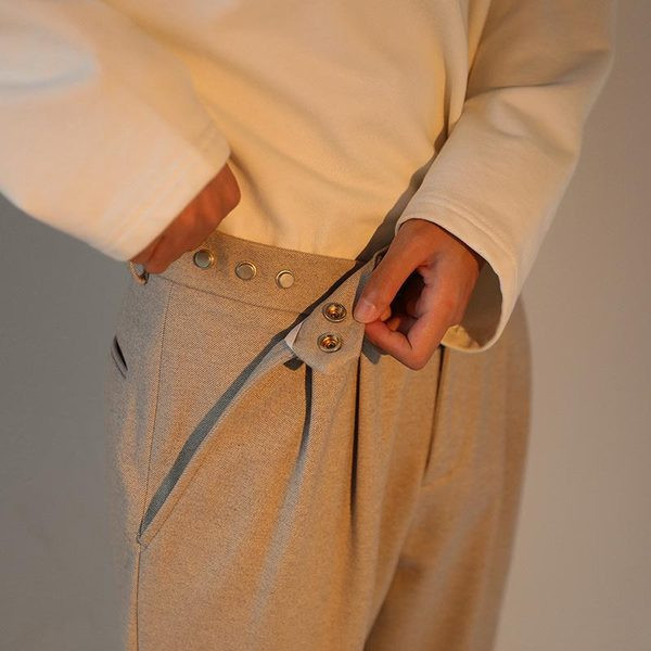 Ανδρικό παντελόνι με κουμπιά - μήκους 9/10