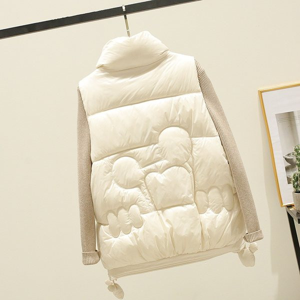 Vesta casual model lat cu guler inalt si buzunare