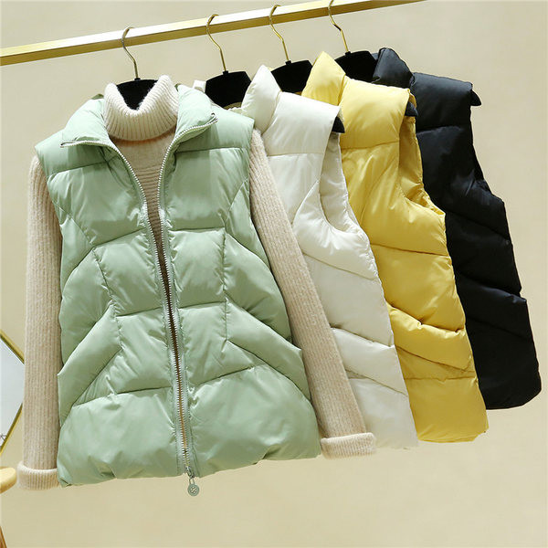 Vesta casual cu buzunare si fermoar