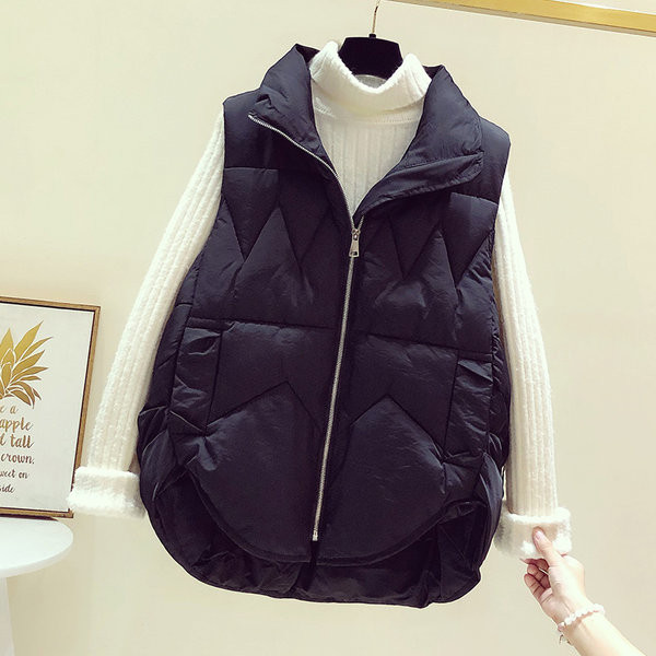 Vesta de iarna dama cu fermoar si guler