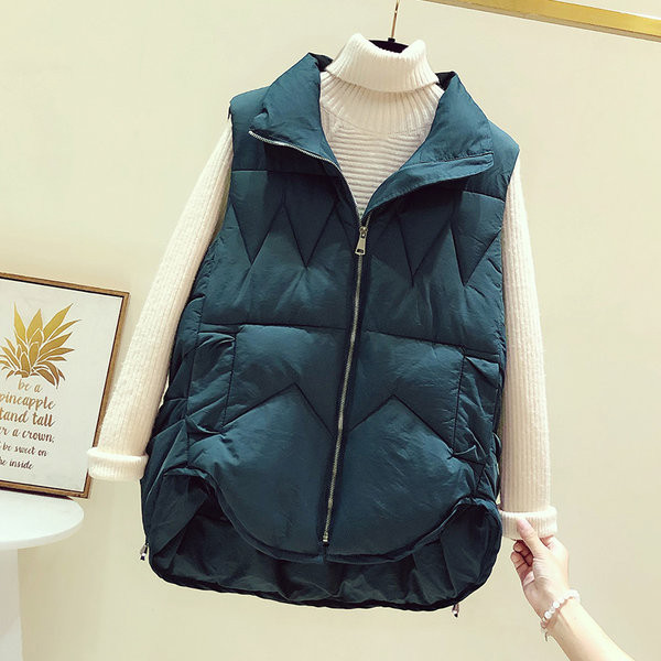 Vesta de iarna dama cu fermoar si guler