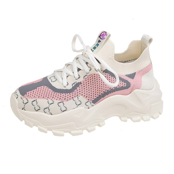 Tenisi de dama din panza cu talpa inalta