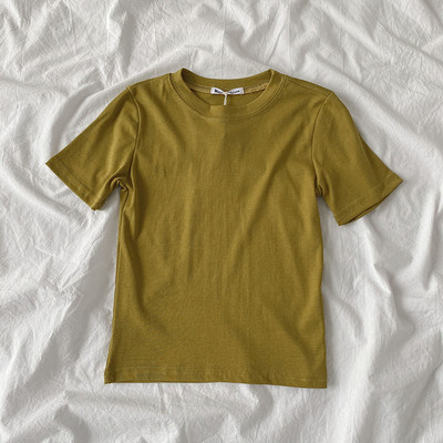 Ljetna pripijena pamučna majica kratkih rukava u više boja