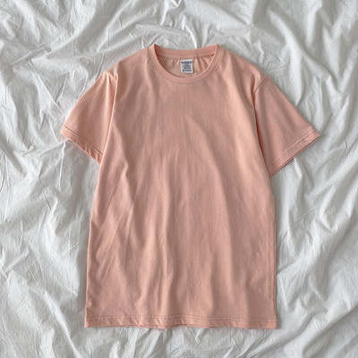 Tricou de vara din bumbac model uni in multe culori