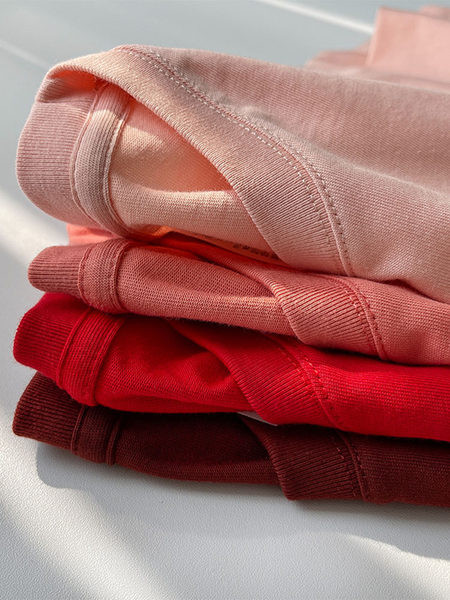 Tricou de vara din bumbac model uni in multe culori