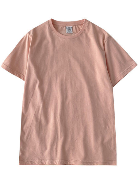 Tricou de vara din bumbac model uni in multe culori