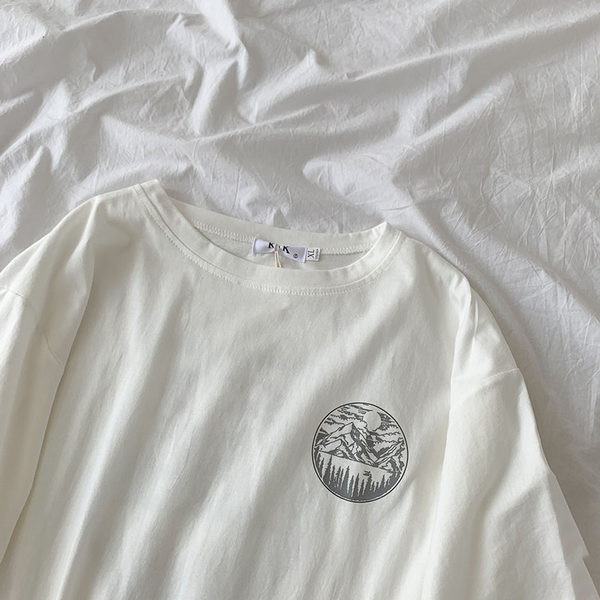 Tricou casual dama cu decolteu oval in doua culori