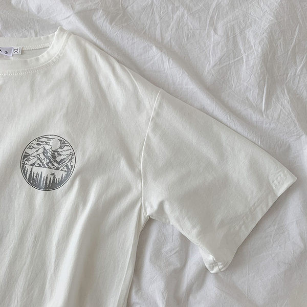 Tricou casual dama cu decolteu oval in doua culori