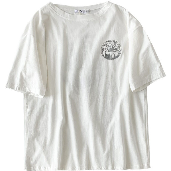 Tricou casual dama cu decolteu oval in doua culori