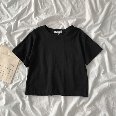 Široki model kratke pamučne majice u različitim bojama