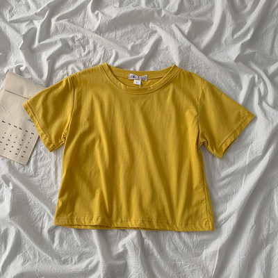 Široki model kratke pamučne majice u različitim bojama