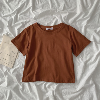 Široki model kratke pamučne majice u različitim bojama