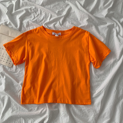 Široki model kratke pamučne majice u različitim bojama