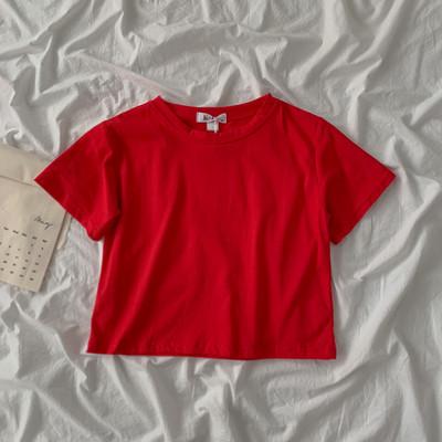 Široki model kratke pamučne majice u različitim bojama