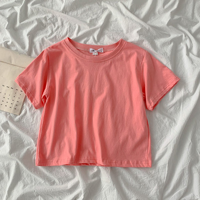 Široki model kratke pamučne majice u različitim bojama