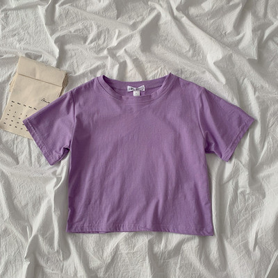 Široki model kratke pamučne majice u različitim bojama