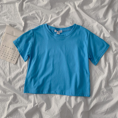 Široki model kratke pamučne majice u različitim bojama