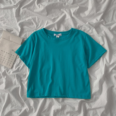 Široki model kratke pamučne majice u različitim bojama