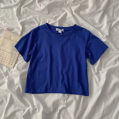 Široki model kratke pamučne majice u različitim bojama